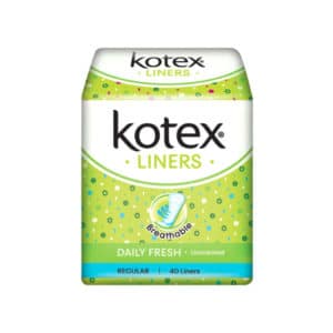Kotex Fresh Purse Paks Sanitary Pantyliner Pad Unscented 40's