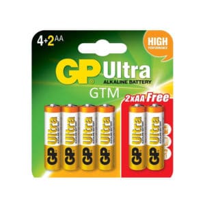 GP Ultra Digital AA Battery 6's