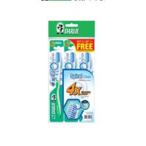 Darlie Spiral Clean Soft Toothbrush 3's/pack B2G1