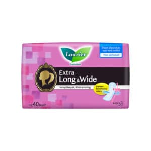 Laurier Extra Long & Wide Sanitary Pantyliner Pad Non Perfumed 40's