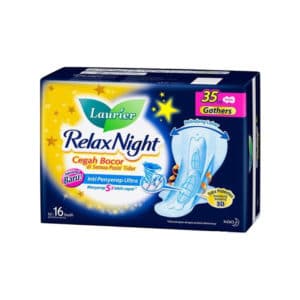 Laurier Relax Night Sanitary Pad w/ Gathers 16's Wing