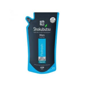 Shokubutsu Men Anti Bacterial Refresh Body Foam Peppermint Refill 600ml