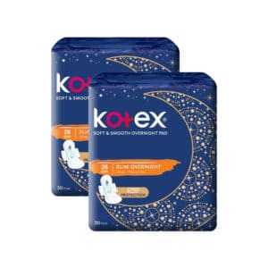 Kotex Soft & Smooth Overnight Sanitary Pad 2x18's Wing