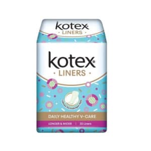 Kotex Healthy V-Care Longer & Wider Sanitary Pantyliner Pad Unscented 32's
