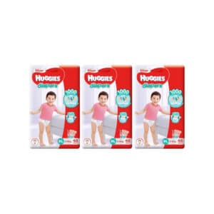 [Bundle of 3] Huggies Silver Tape Diapers XL (11-16kg) 48's