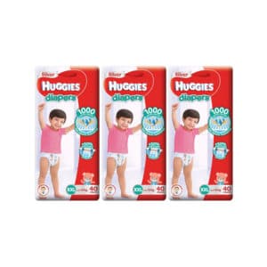 [Bundle of 3] Huggies Silver Tape Diapers XXL (14kg+) 40's