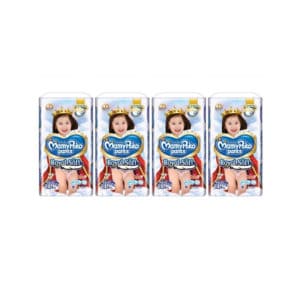 [Bundle of 4] Mamy Poko Royal Soft Pants Girls XXL24's 15-24kg