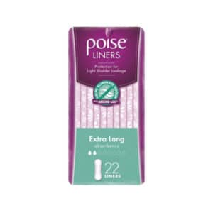 Poise Pantyliner Extra Long 215mm 22's