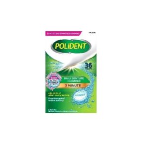 Polident Denture Daily Cleanser Tablets 3 Minute 36's