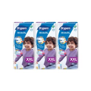 [Bundle of 3] Drypers Wee Wee Dry Mega Diapers XXL (>15kg) 40's