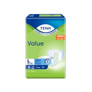 TENA Value Tape Adult Diaper Size L (114-147cm) 8's (MY)