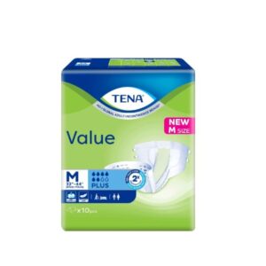 TENA Value Tape Adult Diaper Size M (81-112cm) 10's (MY)