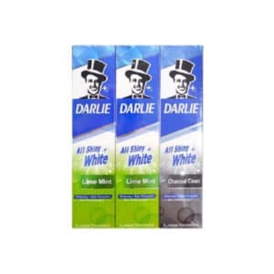 Darlie Toothpaste All Shiny White Lime 2x140g + Charcoal Clean 80g