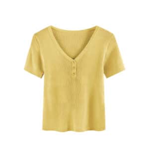 hyun Short Sleeve Knitted Top