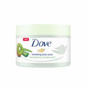 Dove Body Scrub Exfoliating Kiwi Seeds & Cool Aloe Vera Scent 225ml