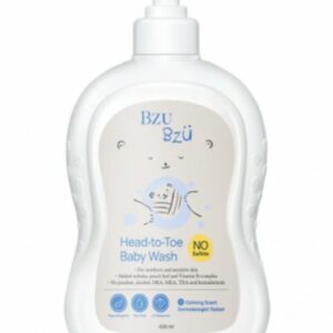 Bzu Bzu Head to Toe Baby Wash 600ml - For New Born & Sensitive Skin