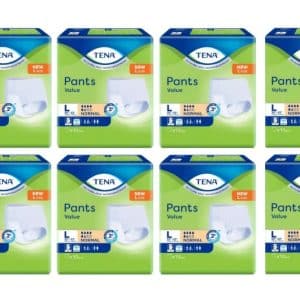 (Bundle of 8) TENA Value Pants Adult Diaper L (100-135cm) 10's