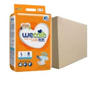 (Bundle of 12) WeCare Adult Tape Diaper L8's (40"-54")