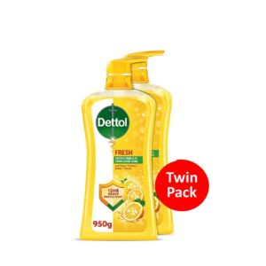 Dettol Anti-Bacterial Lasting Fresh Body Wash 2x950g