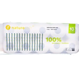 Naturesoft Bathroom Tissues 4ply Pure Pulp Bamboo 10x200's