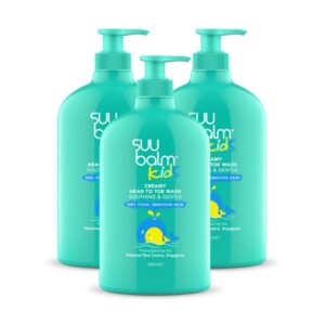 Suu Balm Kids Soothing & Moisturising Cream Head to Toe Wash 840ml