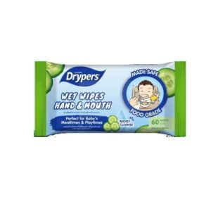 Drypers Baby Wipes Hand & Mouth 60's