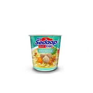 (Bundle of 12) Mie Sedap Instant Noodle Baso Flavor Cup 72g