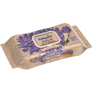 Ultra Compact Wet Wipes POEM French Lavender 100's